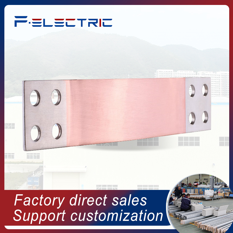 Wholesale manufacturer braided 3000a solid 280ah flexible soft connection copper busbar for new energy industry