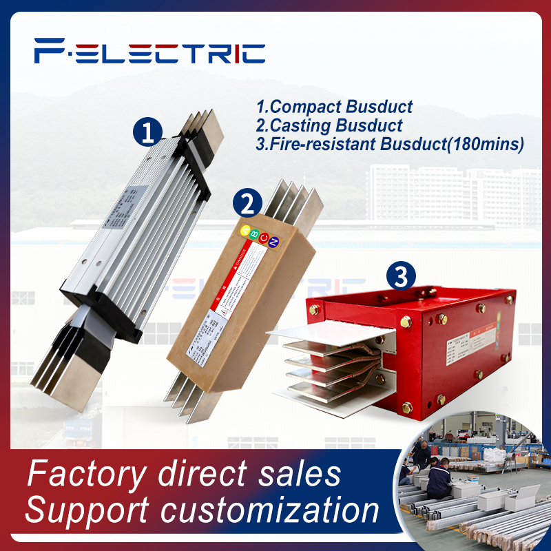 High and low voltage plug-in air-insulated closed waterproof power supply hoisting power-intensive fire-resistant cast-type bus duct