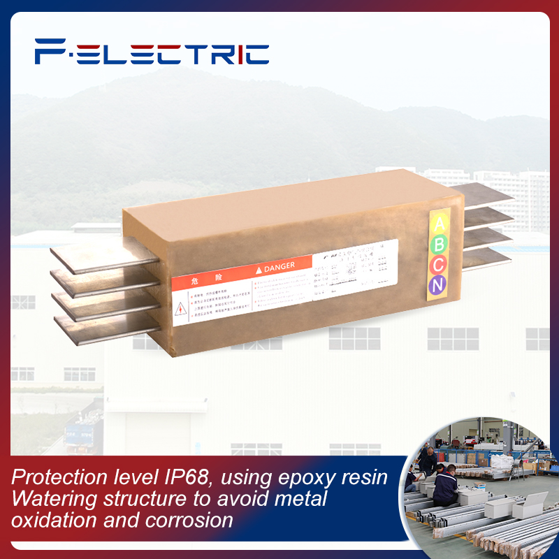 Manufacturer IP68 waterproof and dustproof epoxy resin insulated sealed harsh environment power distribution cast bus duct